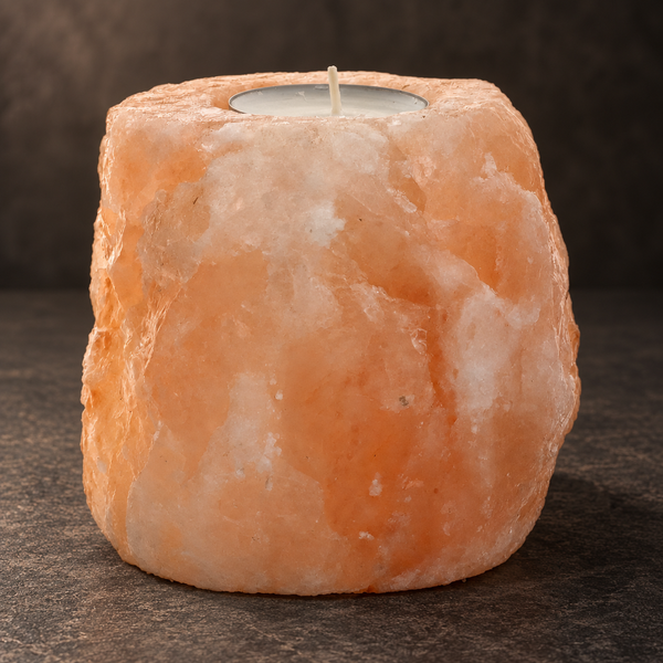 Himalayan salt candle holder