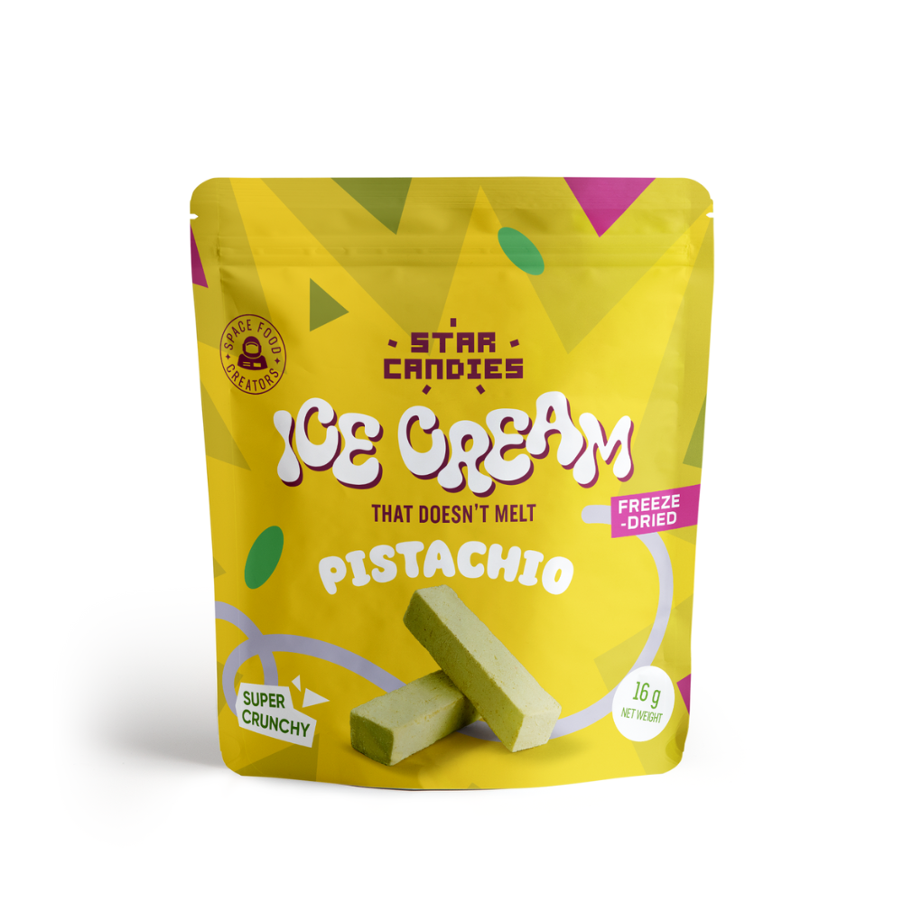 Helado liofilizado de pistacho STAR CANDIES · 16 g