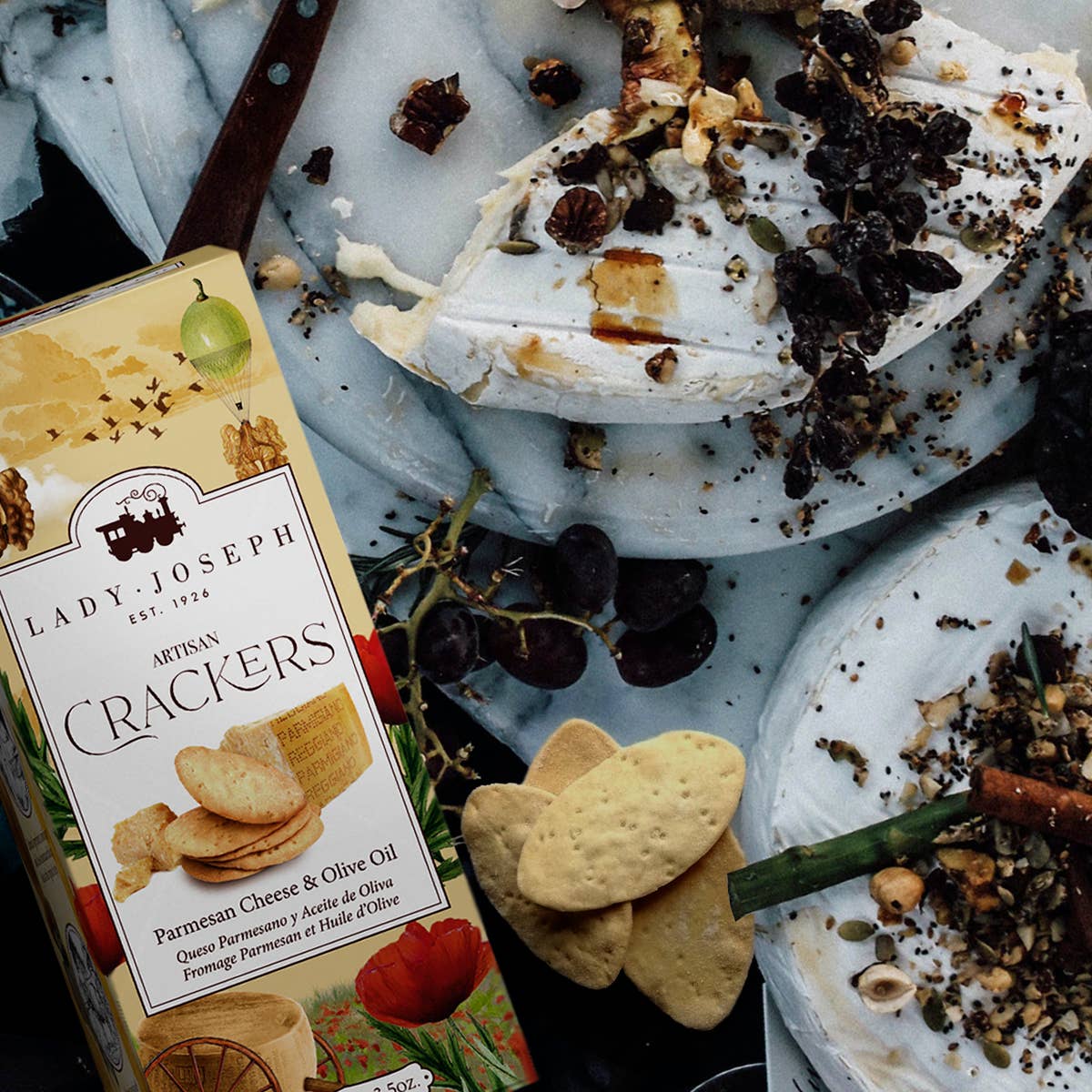 Crackers de parmesano y aceite de oliva