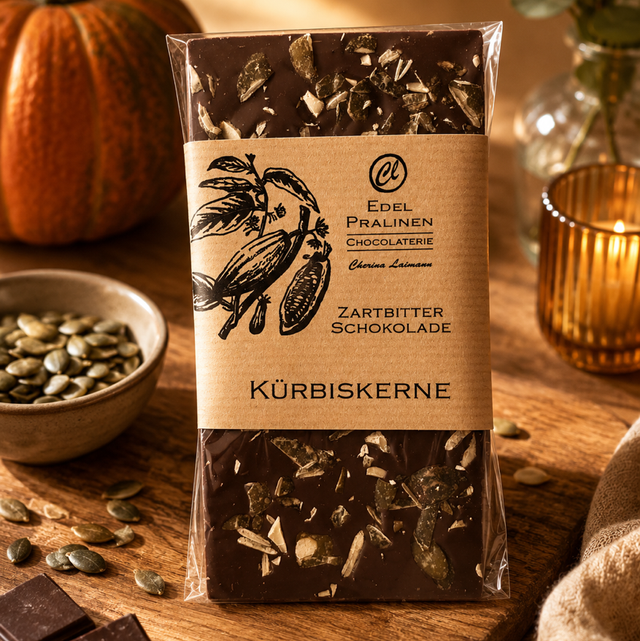 Chocolate Negro con Semillas de Calabaza