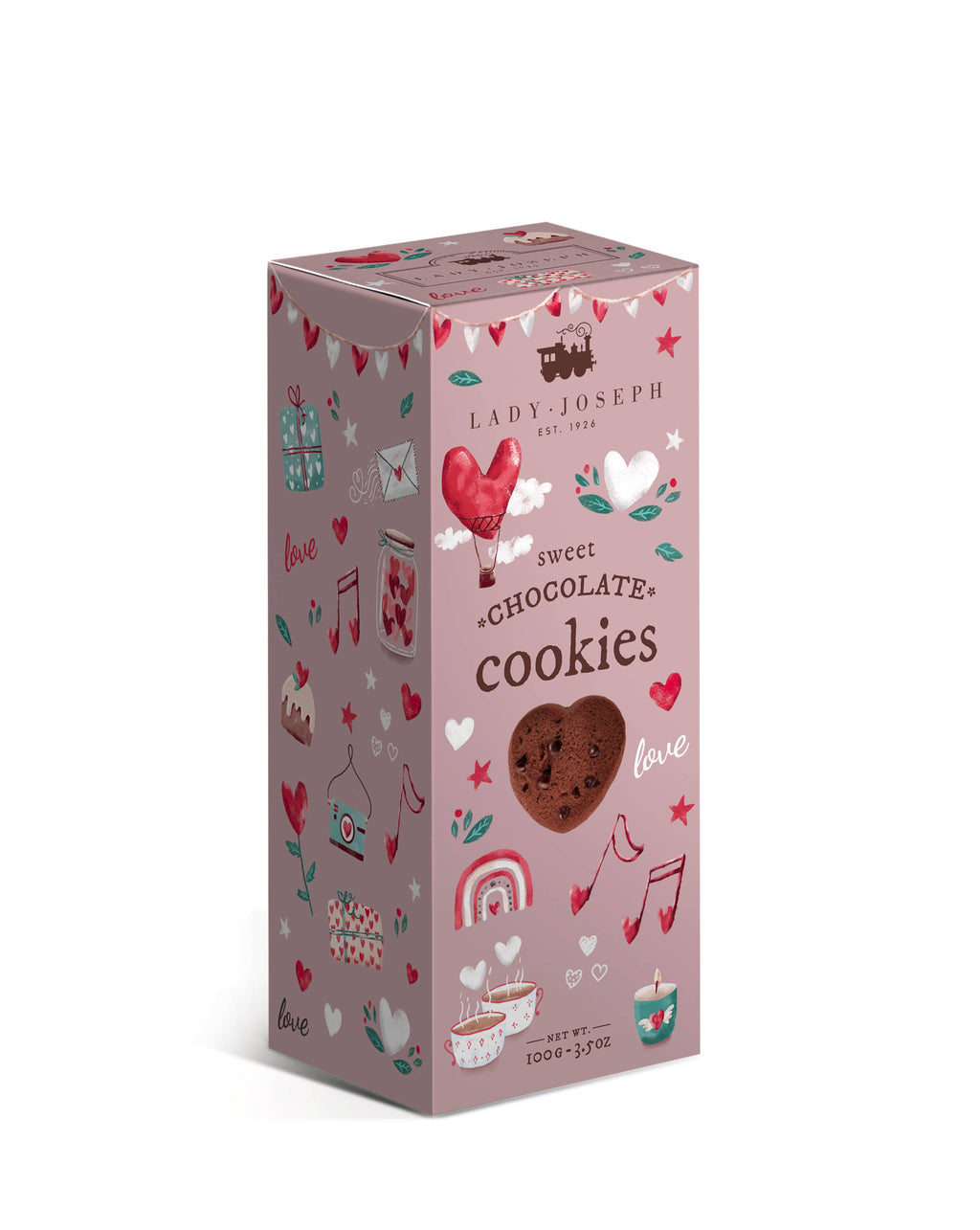Galletas Love de Cacao en Forma de Corazón