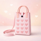Pixie Bag Corazones Rosas