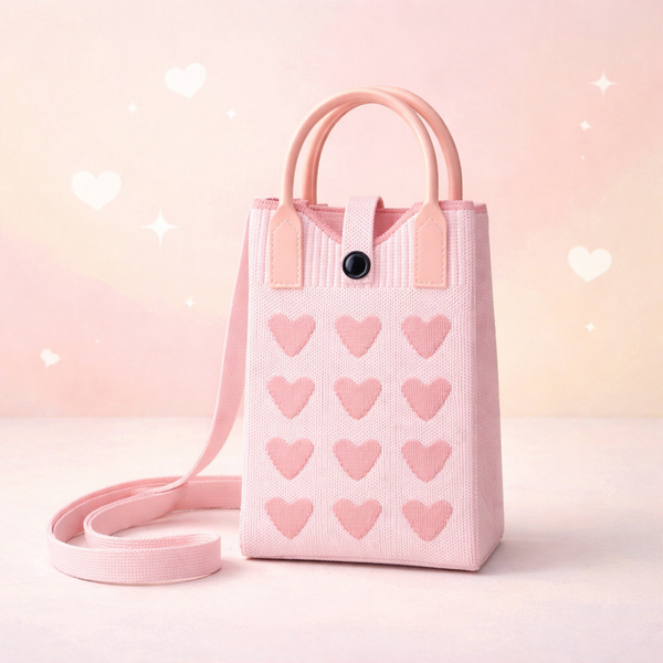 Pixie Bag Corazones Rosas