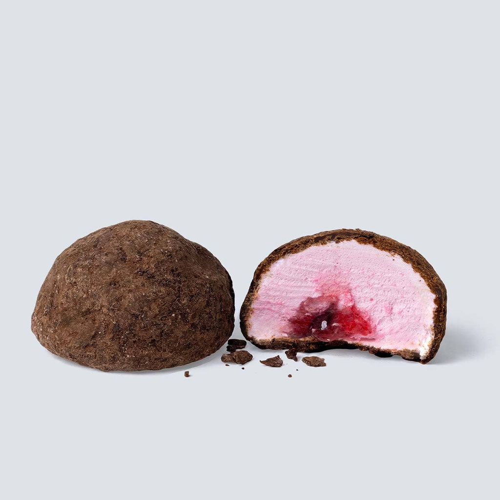 Malvavisco de Fresa con Chocolate Negro