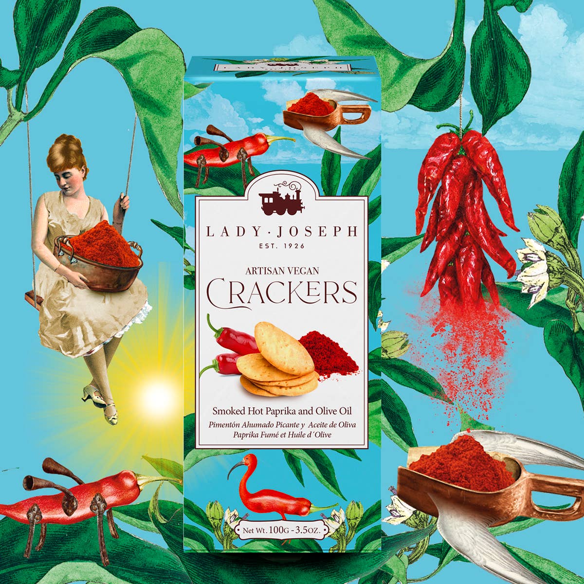 Crackers de Pimentón Ahumado Picante