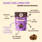 Garbanzos crujientes con chocolate negro