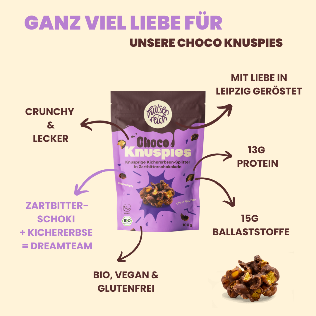 Garbanzos crujientes con chocolate negro