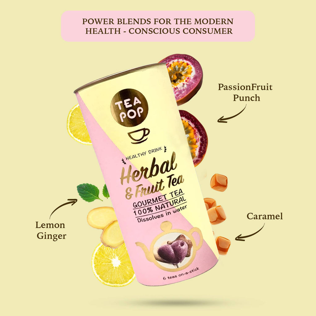 Tea-Pop · Infusiones de frutas y hierbas (6 ud.)