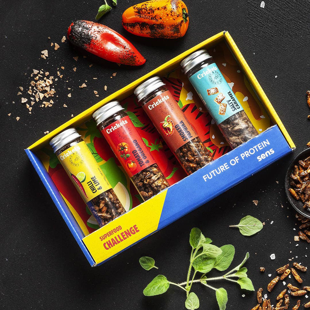 Insectos Comestibles Tostados (Caja de regalo)