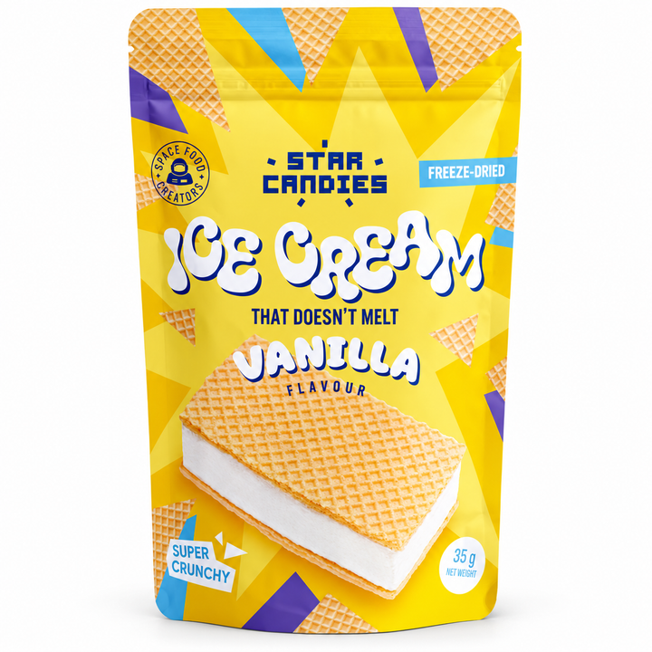 Sándwich de Helado Liofilizado de Vainilla