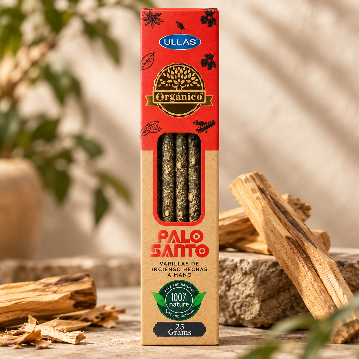 Incienso natural Palo Santo Ullas · 25 g