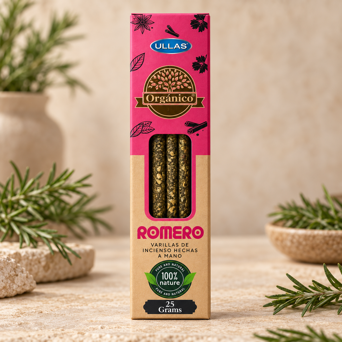 Incienso natural Romero Ullas · 25 g