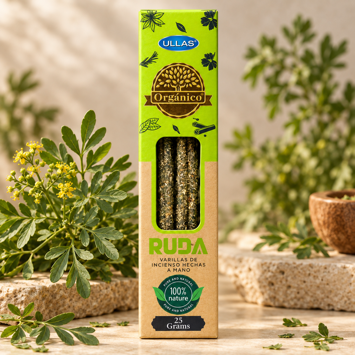 Incienso natural Ruda Ullas · 25 g