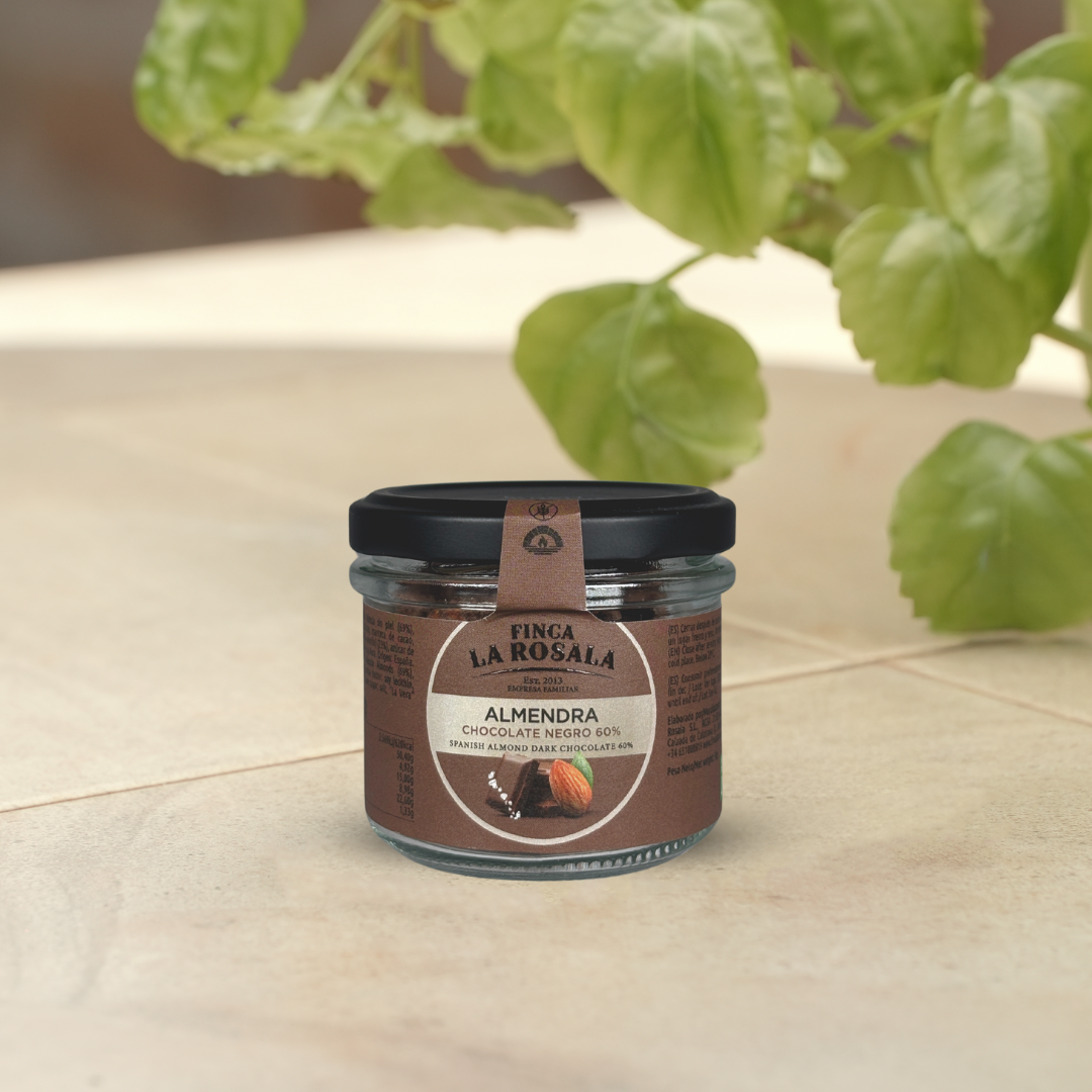 Finca La Rosala Almendra Valencia Chocolate Negro 60%, Tarro 50 g