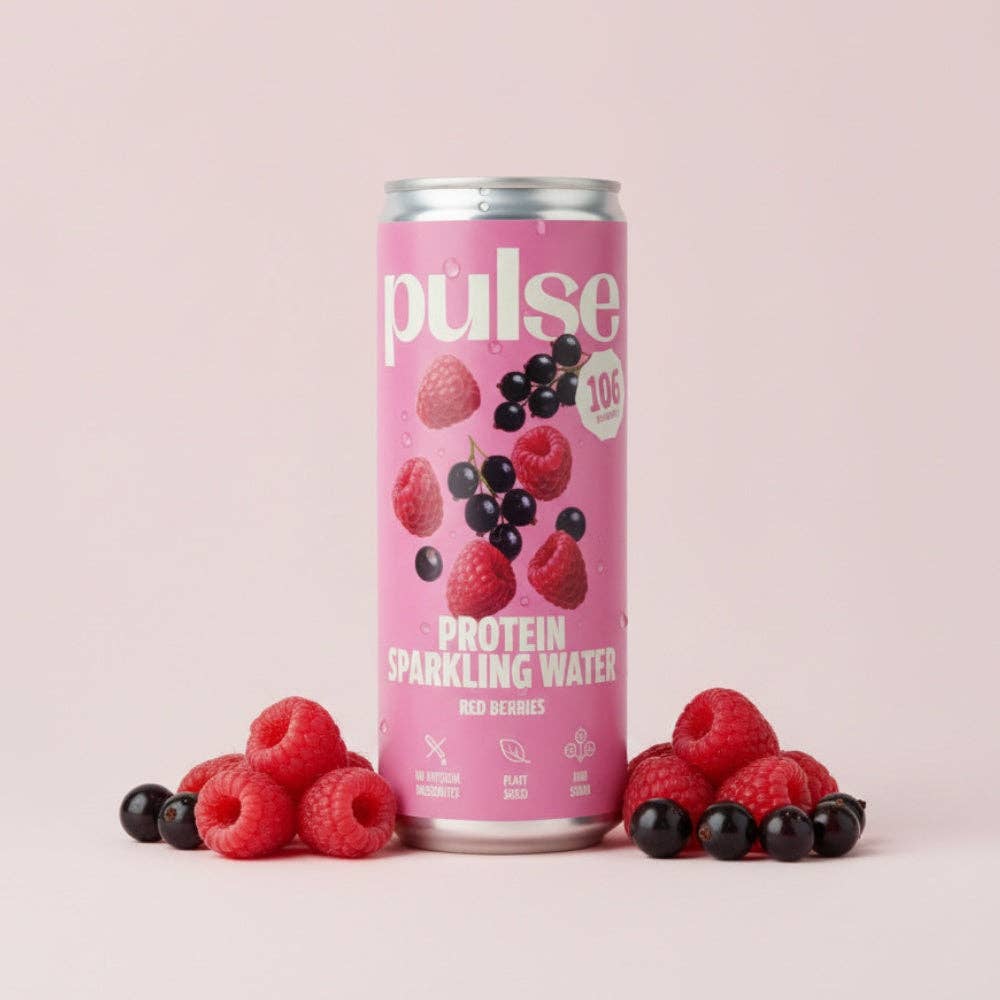 Agua con Gas Proteica de Frutos Rojos