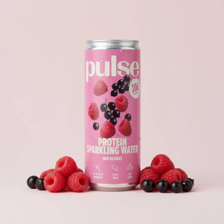 Agua con Gas Proteica de Frutos Rojos