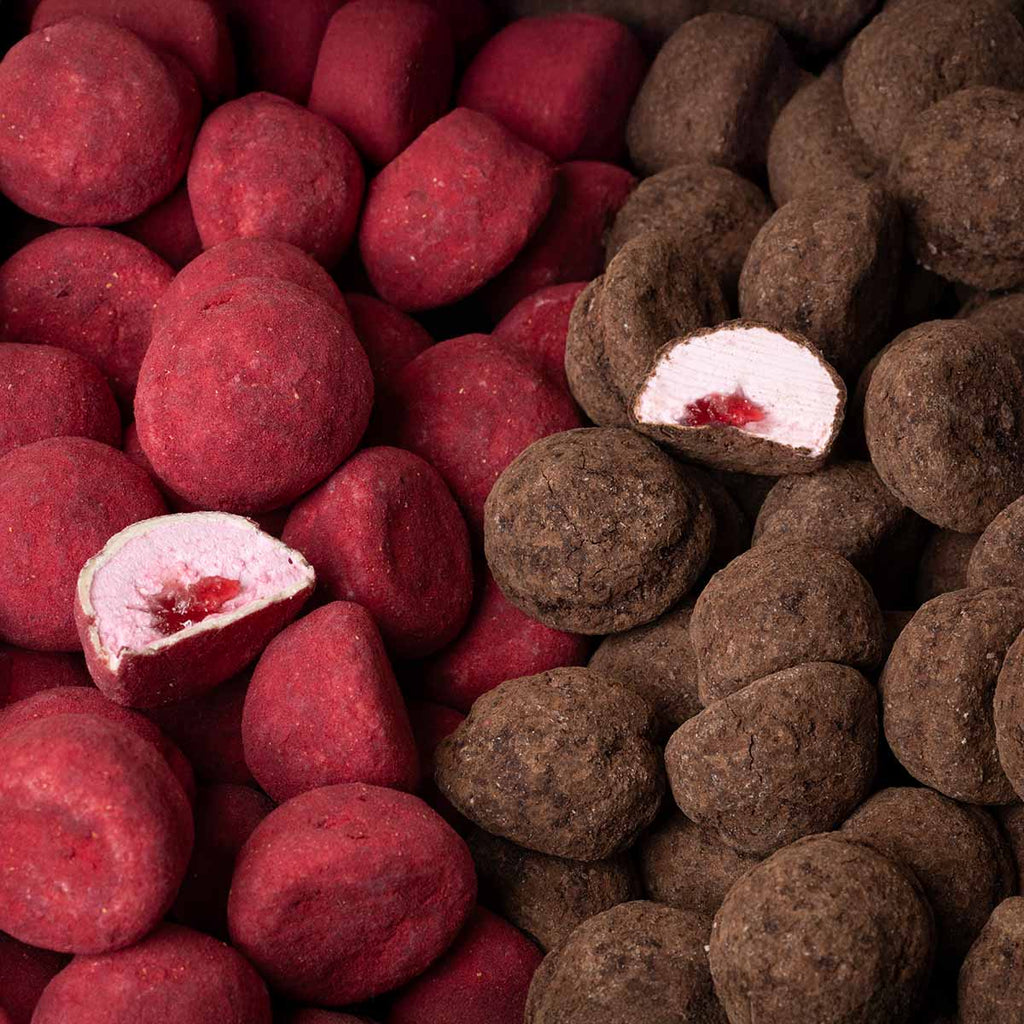 Malvavisco de Fresa con Chocolate Negro