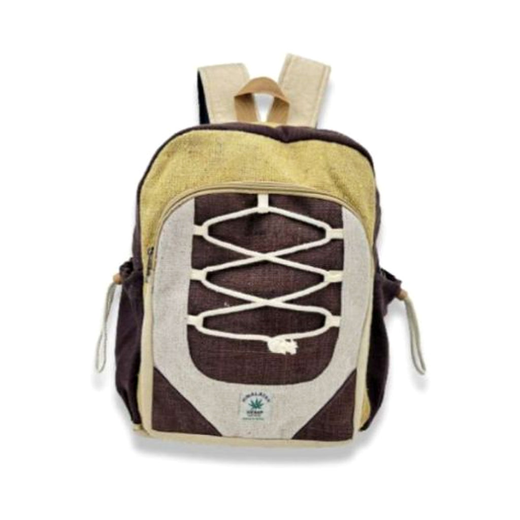 Mochila clásica de cáñamo cuerdas