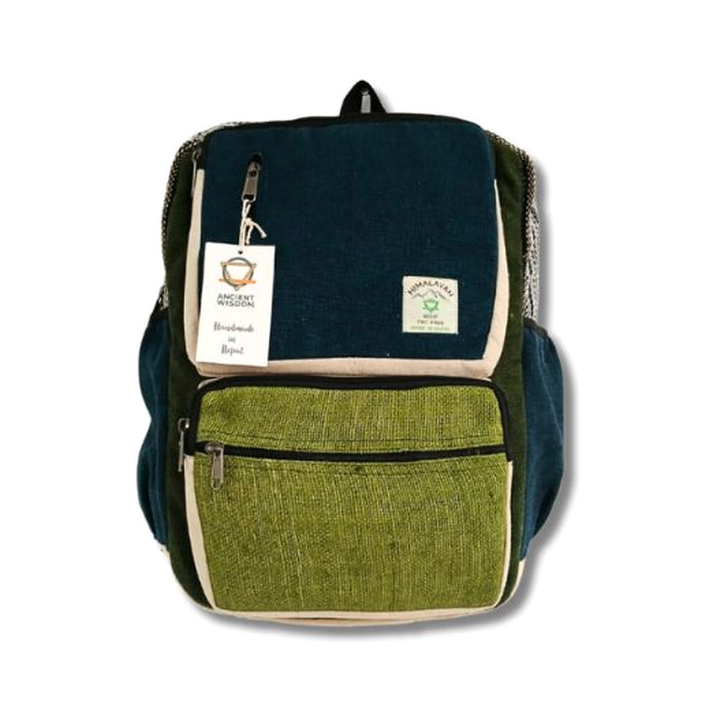 Mochila exclusiva de cáñamo Azul & Salvia