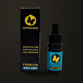 Aceite Full Spectrum (20% CBD), sobre fondo oscuro Estudio.