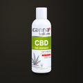 Champú Cannabellum CBD · 200 ml, sobre fondo oscuro Estudio.
