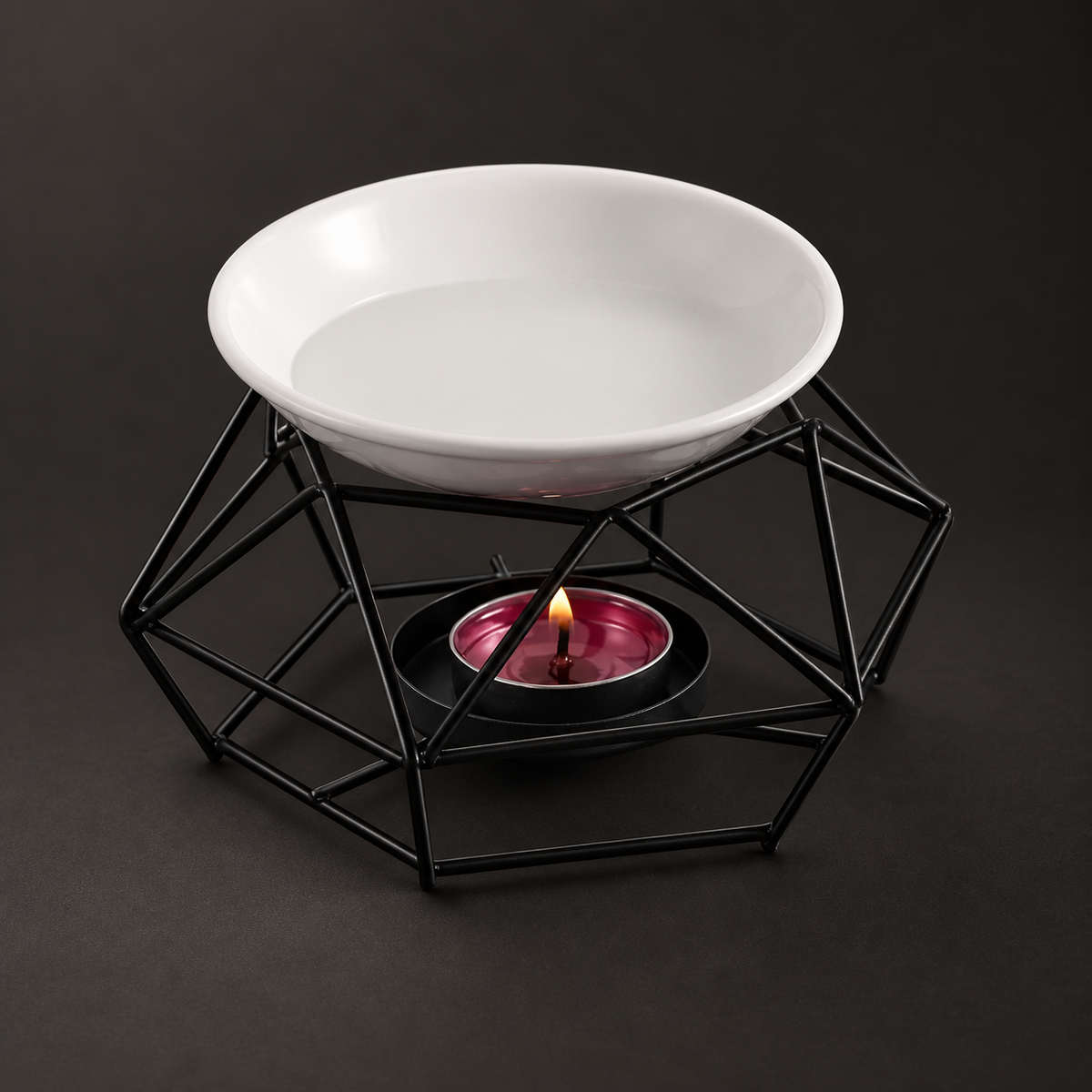 Geometría Esencial, sobre fondo oscuro Estudio.