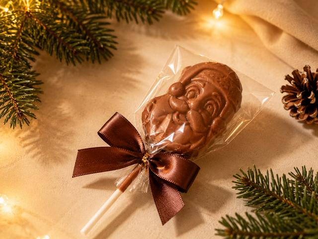 Piruleta de Chocolate con Leche de Papá Noel